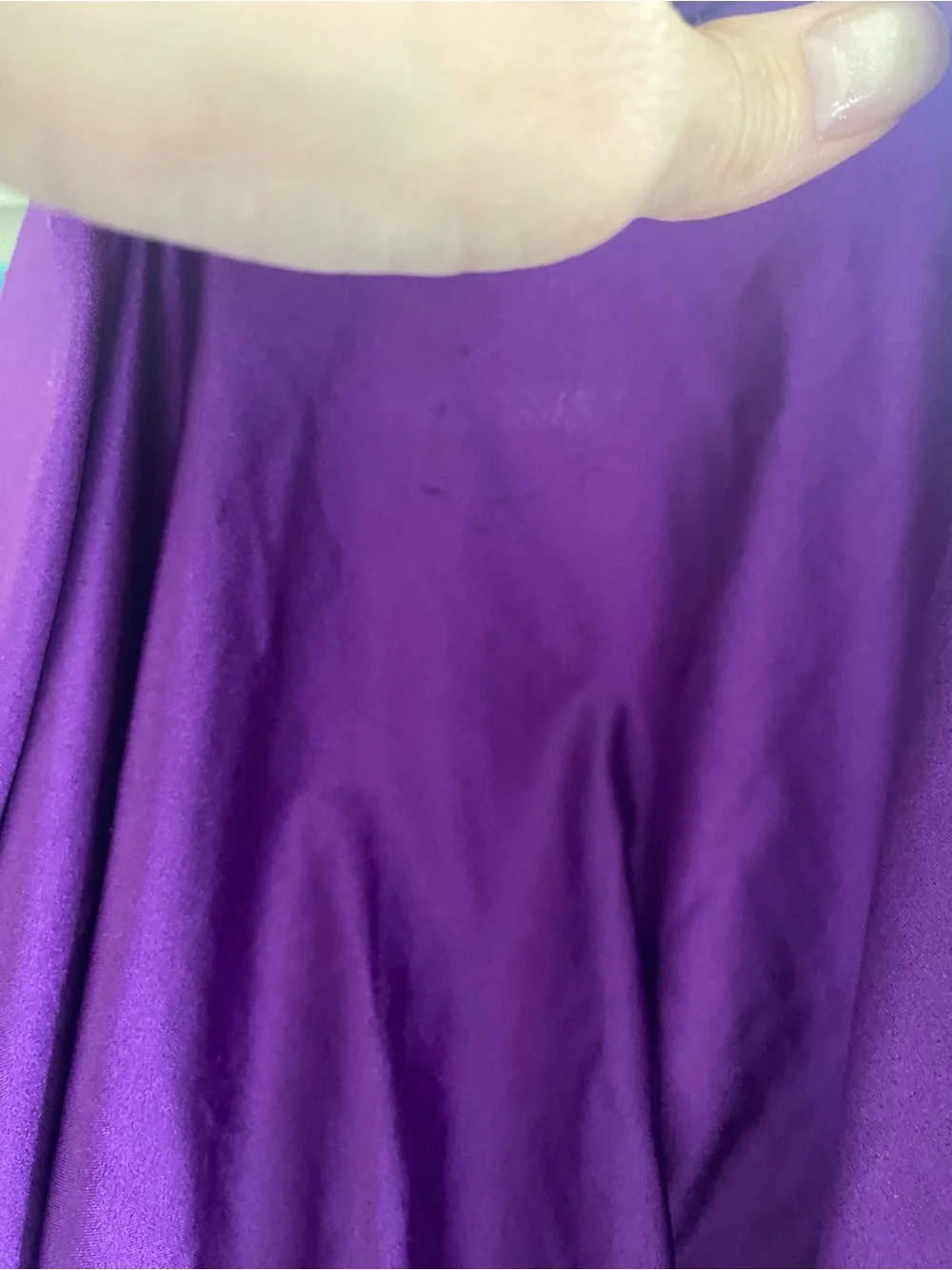 Jessica Angel 737 Purple Open Back Mermaid Gown Size S